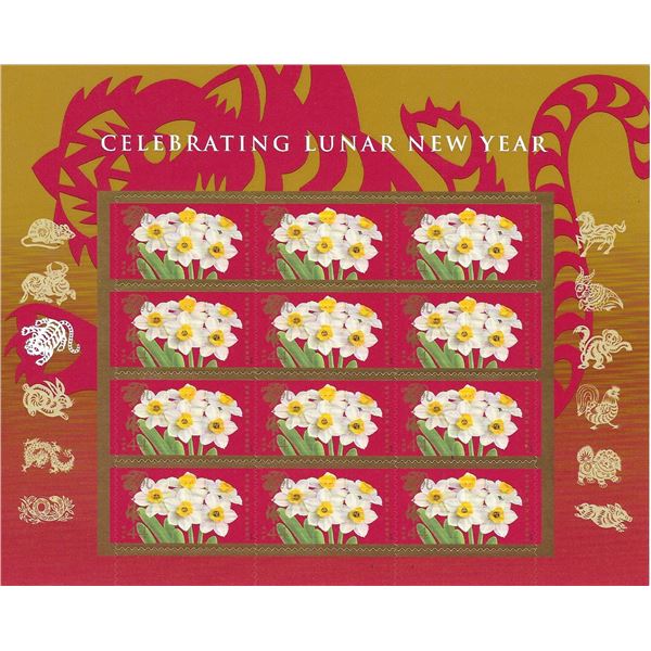 Celebrating Lunar New Year stamp sheet