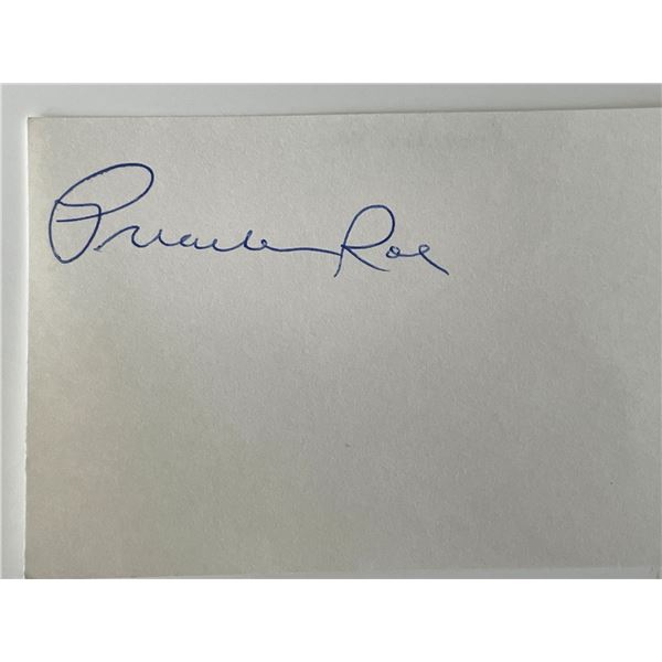 MLB Preacher Roe original signature cut