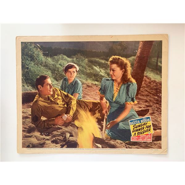 Sunday Dinner for a Soldier original 1944 vintage lobby card