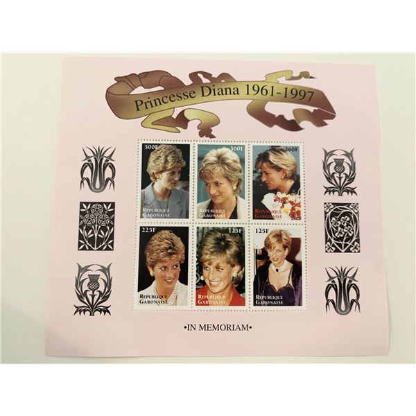 Princess Diana commemorative stamp set