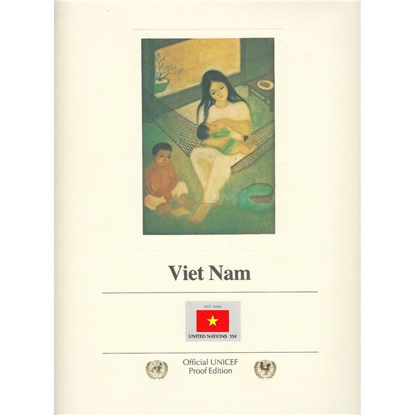 Viet Nam Official UNICEF Proof Edition Stamp