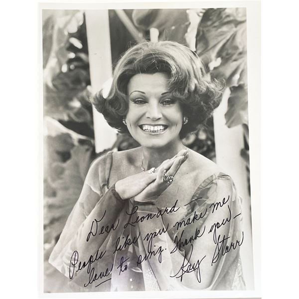 Kay Starr signed photo