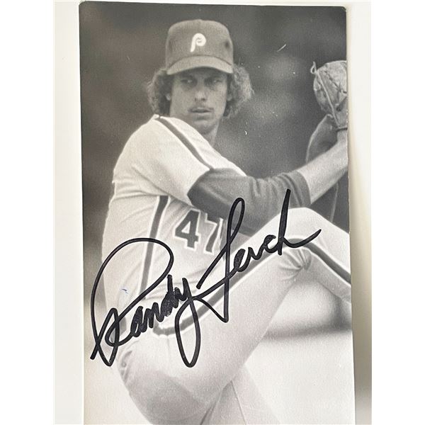 Philadelphia Phillies Randy Lerch signed photo