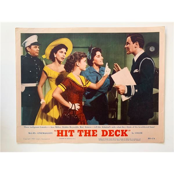 Hit the Deck original 1955 vintage lobby card