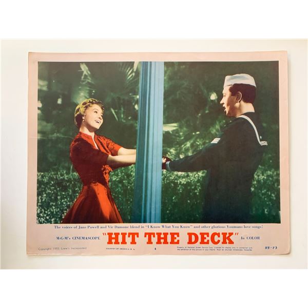 Hit the Deck original 1955 vintage lobby card