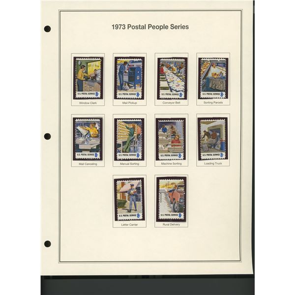 1973 Postal People Series Stamp Set