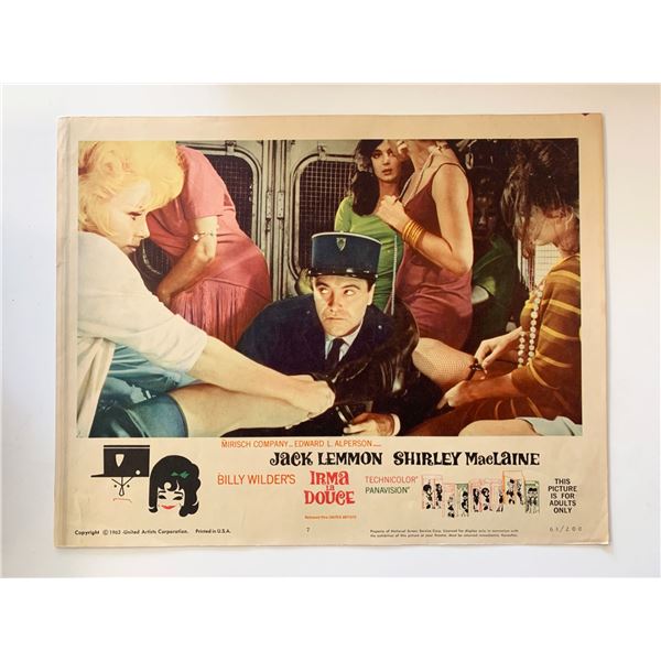 Irma la Douce original 1963 vintage lobby card