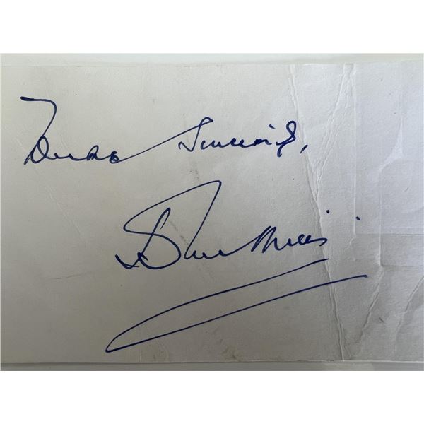 John Mills original signature