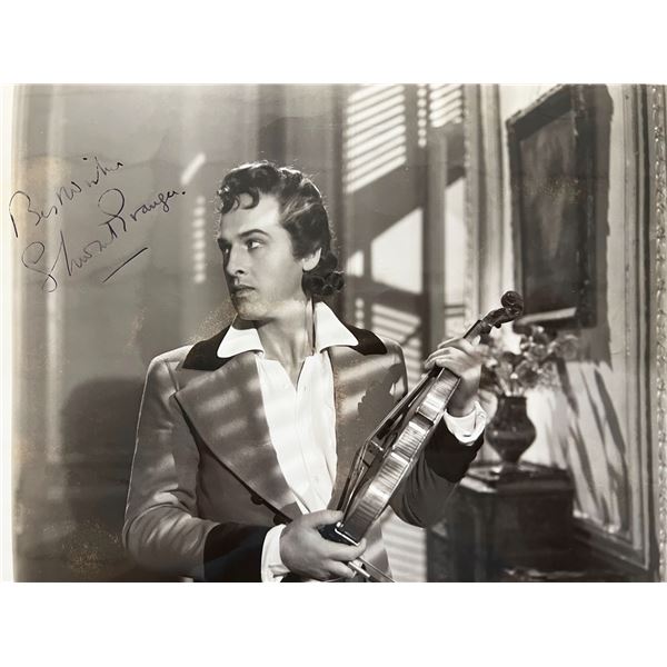 The Magic Bow Stewart Granger signed movie photo