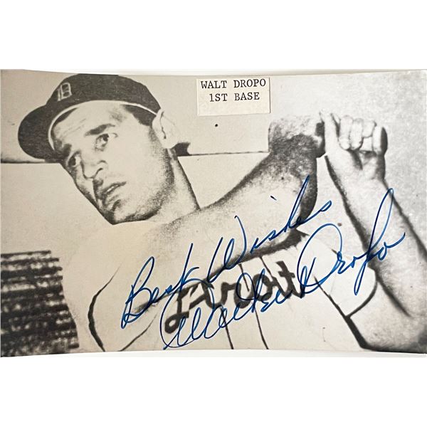Boston Red Sox Walt Dropo signed photo