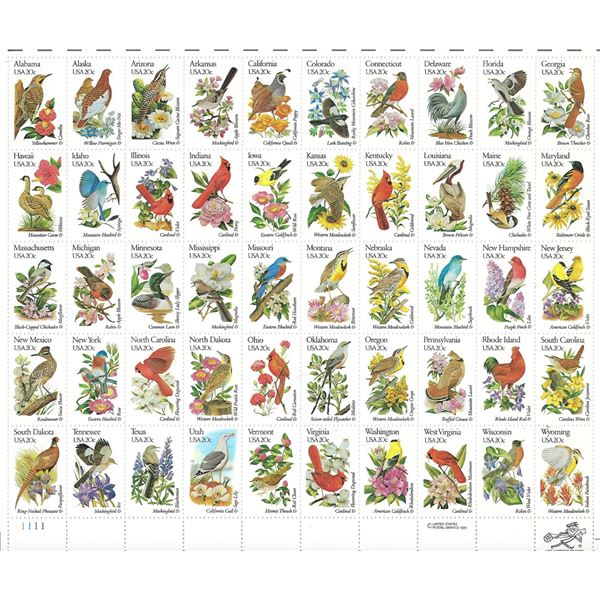 State Birds and Flowers Stamps