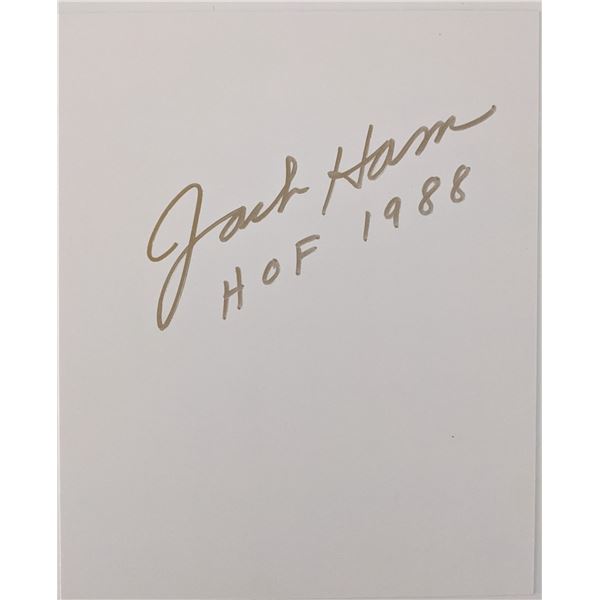 NFL Hall Of Famer Jack Ham Autograph