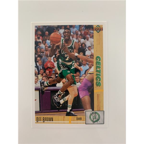 Dee Brown signed basketball card