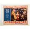 Image 1 : Unconquered  original 1955R vintage lobby card