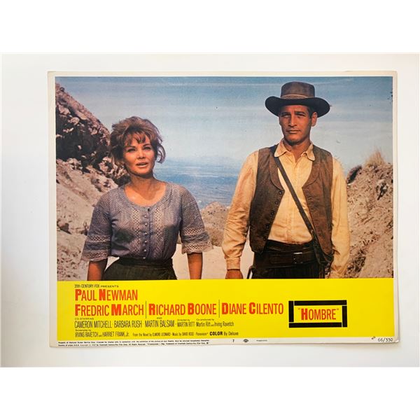 Hombre original 1956 vintage lobby card