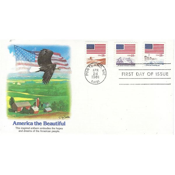America the Beautiful Eagle FDC