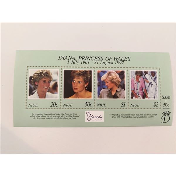 Niue Diana Princess of Wales commemorative stamp set