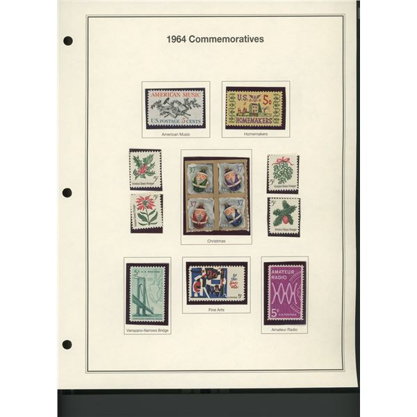 1964 United States Commemorative Stamp Set