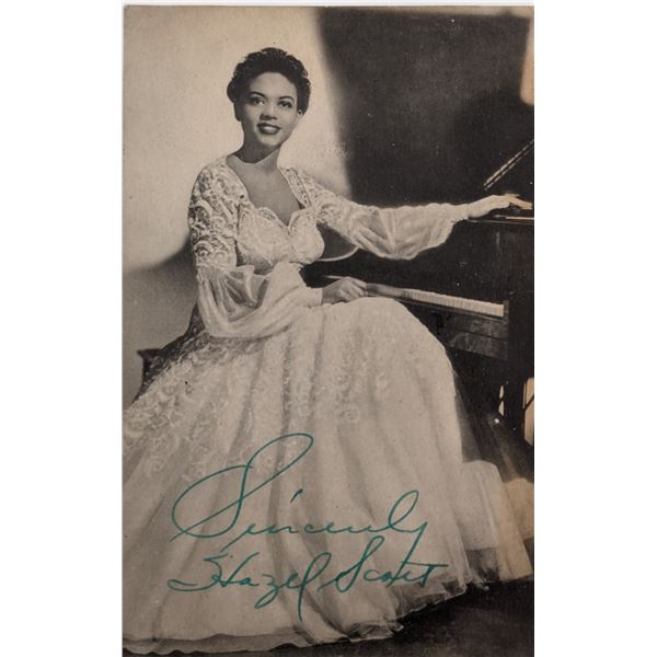 Hazel Scott Signed Photo