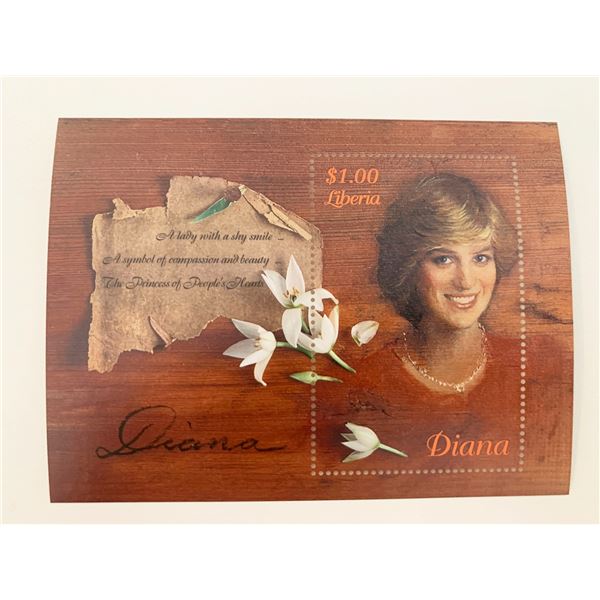 Liberia Diana Princess of Wales commemorative stamp