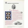 Image 1 : Commemoratives George Washington stamp set of four 2 cent stamps