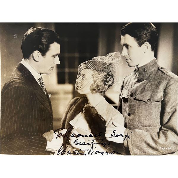 The Shopworn Angel Walter Pidgeon signed photo