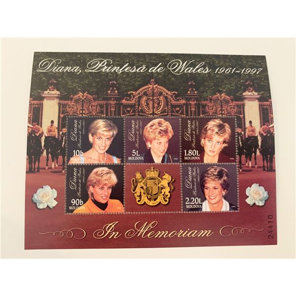 Moldova  Diana Princess of Wales commemorative stamp set