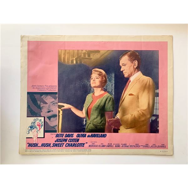 Hush...Hush, Sweet Charlotte original 1965 vintage lobby card