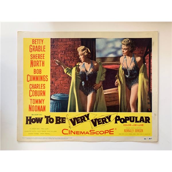 How to Be Very, Very Popular original 1955 vintage lobby card