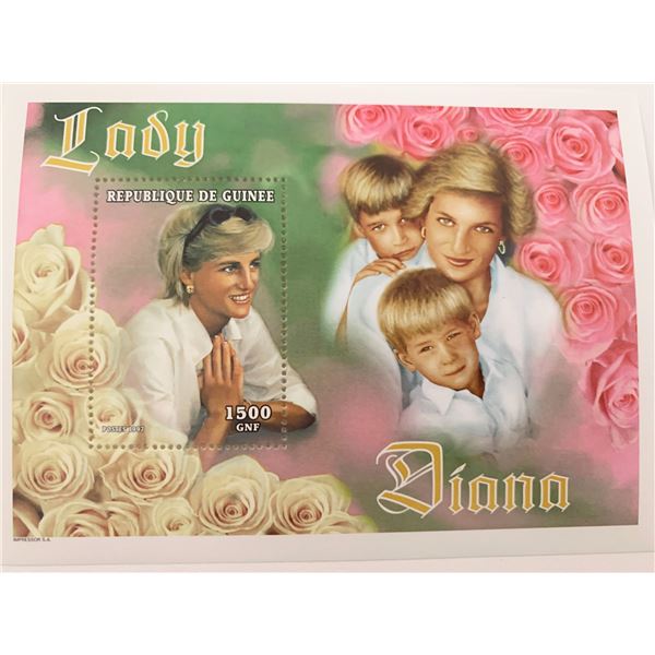Republique De Guinee Lady Diana commemorative stamp
