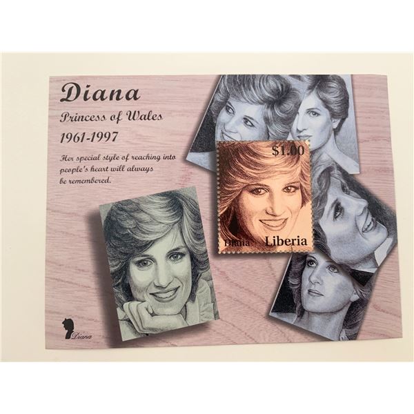 Liberia Diana Princess of Wales commemorative stamp