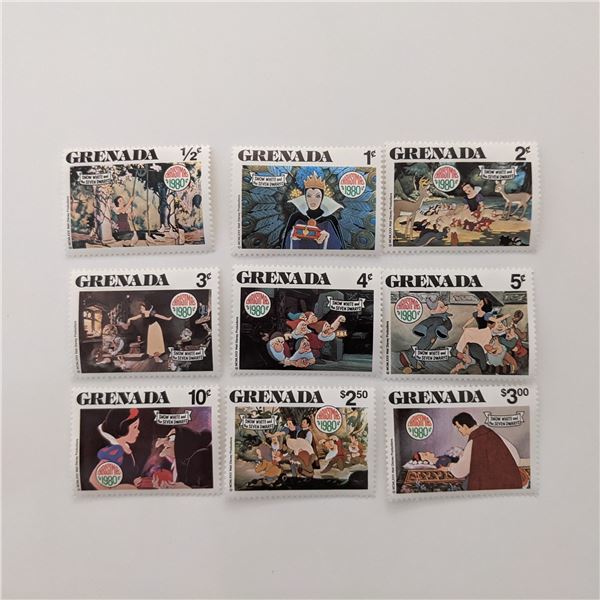 Grenada 1980 Christmas Snow White Stamp Set