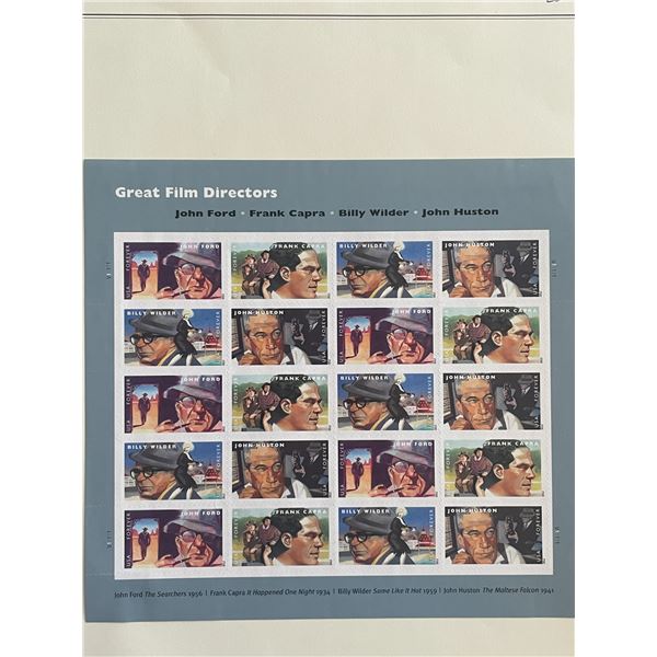 2012 Great Film Directors stamp set of 20