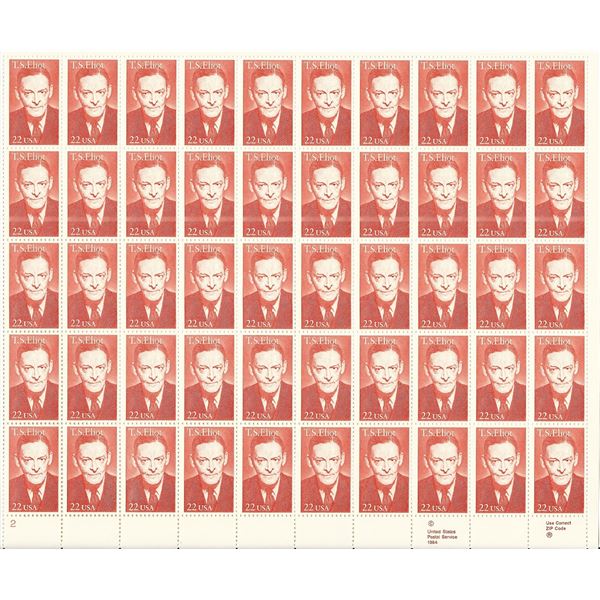 Literary Arts: T. S. Eliot Stamps