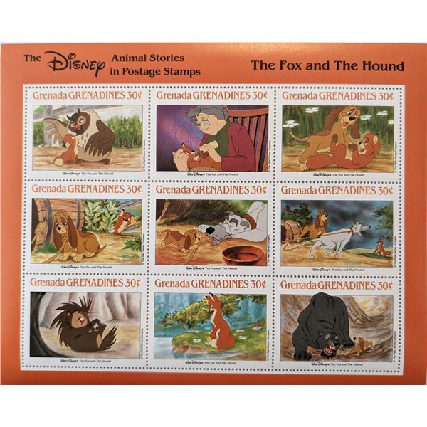 Disney Collectors The Fox and the Hound Stamp set