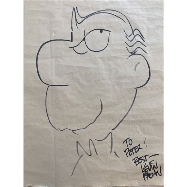 Kevin Fagan hand drawn and signed sketch