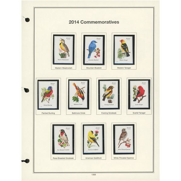 2014 Commemorative  First-Class Forever Songbird Stamps