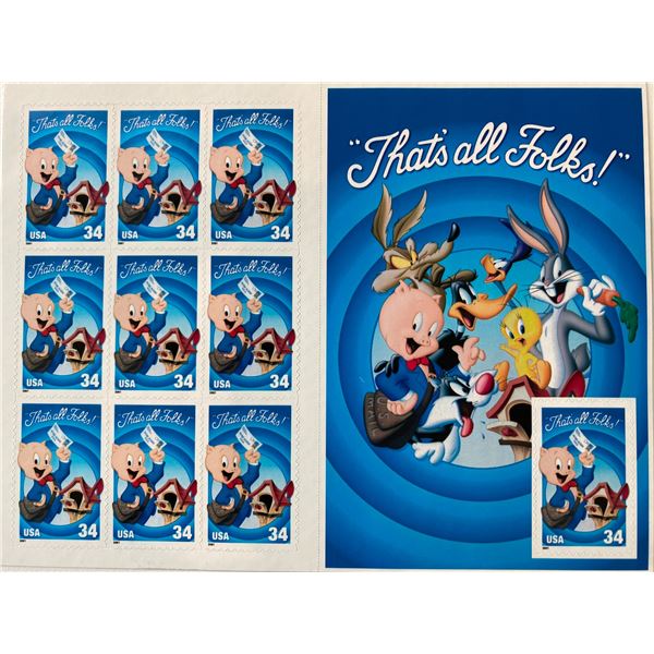 Looney Tunes Porky Pig stamps