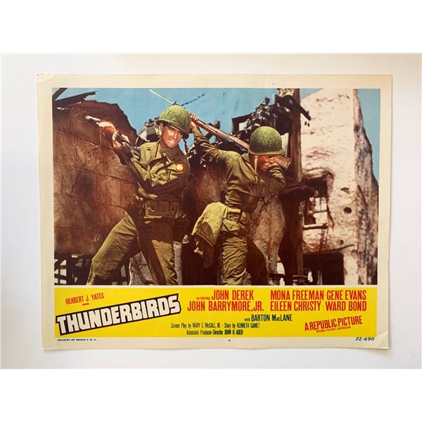 Thunderbirds original 1952 vintage lobby card