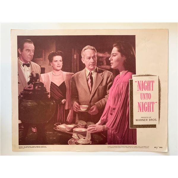 Night unto Night original 1949 vintage lobby card