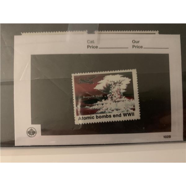 Atomic Bombs End WWII stamp- rare