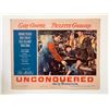 Image 1 : Unconquered  original 1955R vintage lobby card