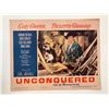 Image 1 : Unconquered  original 1955R vintage lobby card