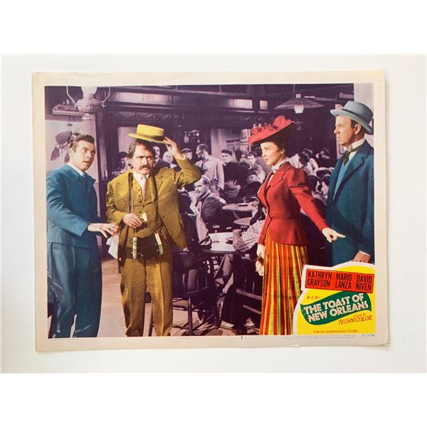 The Toast of New Orleans original 1950 vintage lobby card