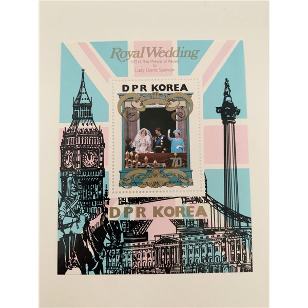 Royal Wedding DPR Korea commemorative stamp