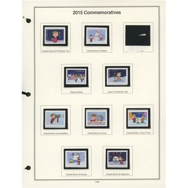 2015 Commemorative Charlie Brown Stamps