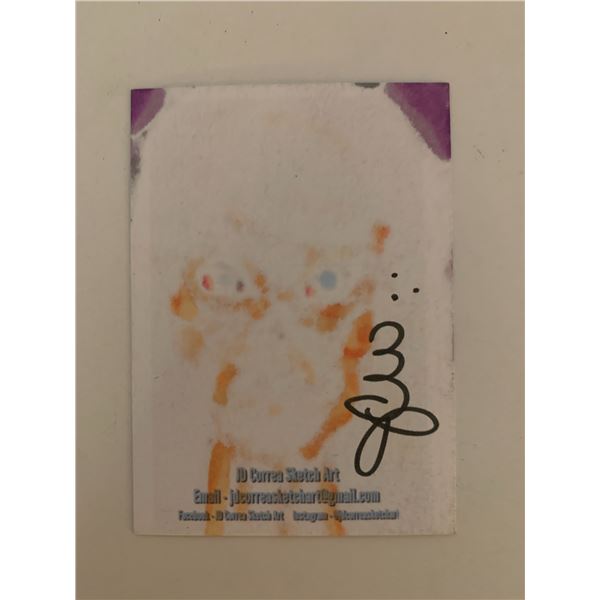 JD Correa hand drawn and signed sketch art