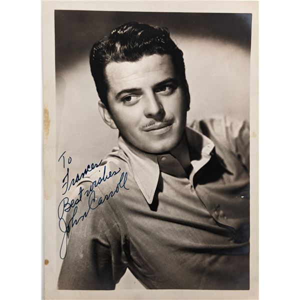 John Carroll Signed Photo