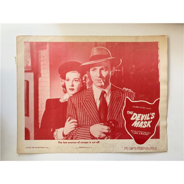 The Devil's Mask  original 1946 vintage lobby card