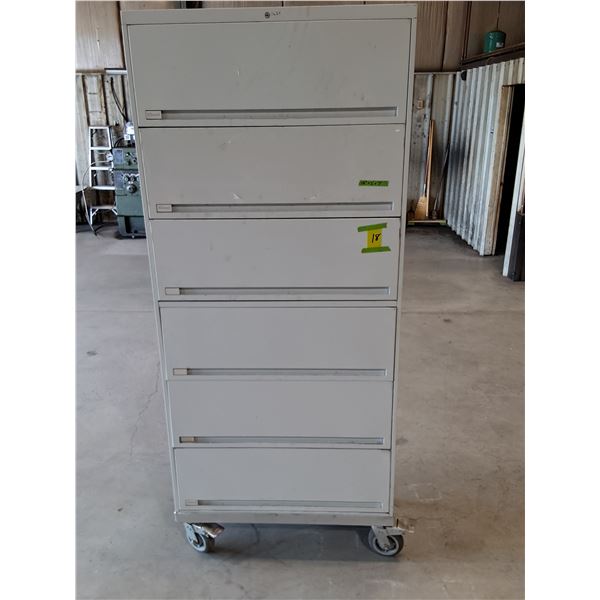 Allsteel Rolling Filing Cabinet